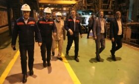 بازدید استاندار خوزستان از شرکت فولاد اکسین