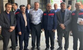 جلسه مدیران شرکت فولاد اکسین با مدیرکل بهزیستی خوزستان